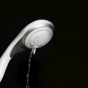 plugged shower head from hard water