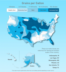 hard water map usa